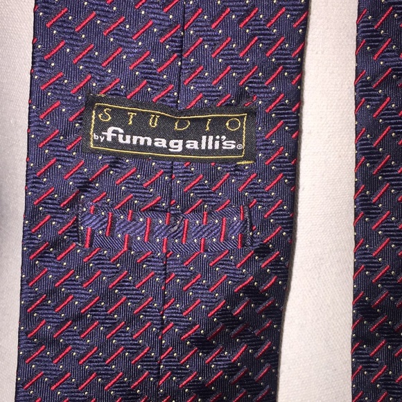 Navy blue silk tie - Picture 5 of 5